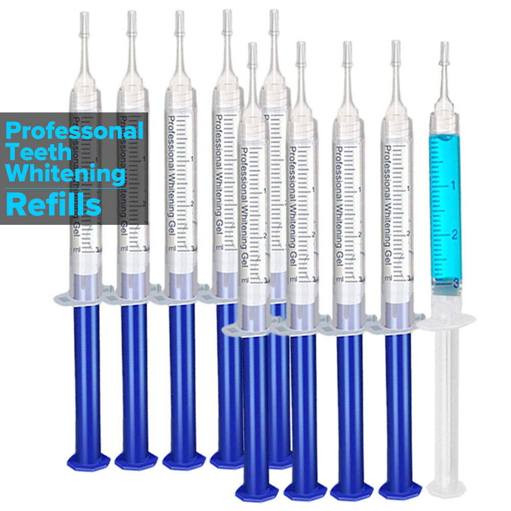 Teeth Whitening Laser - Zahnaufhellungsgel, Nachfüllspritze, Zahnaufhellungsgel, Bleichmittel für Tablett