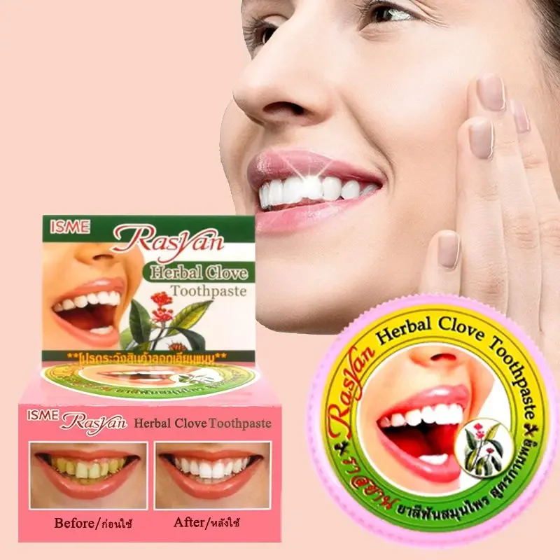 Teeth Whitening Session - Thailändisches Nelken-/Kokos-Zahnpulver zur Zahnverfärbungsentfernung, Zahnaufhellung, Gelbentfernung,